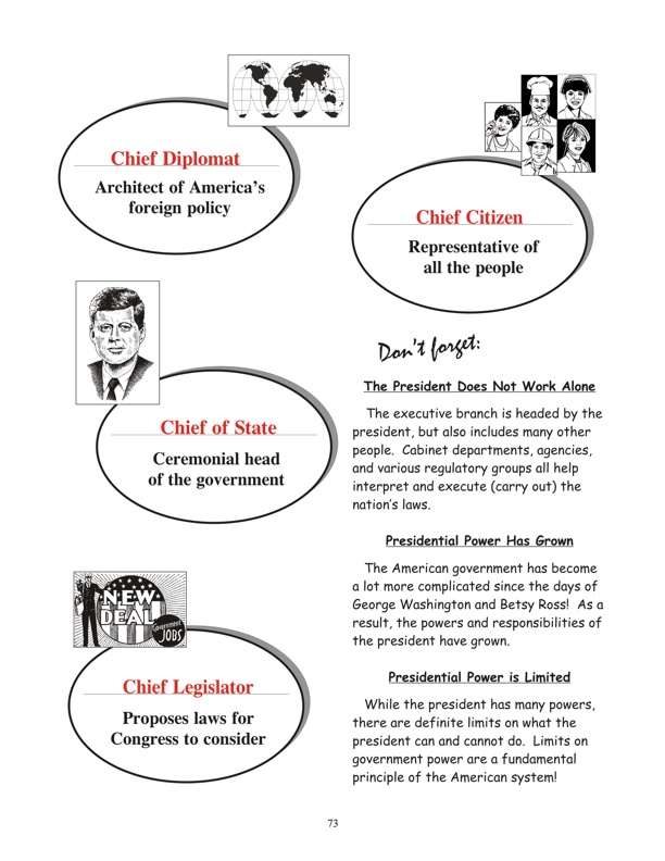 Executive Branch: The President's Powers - continued