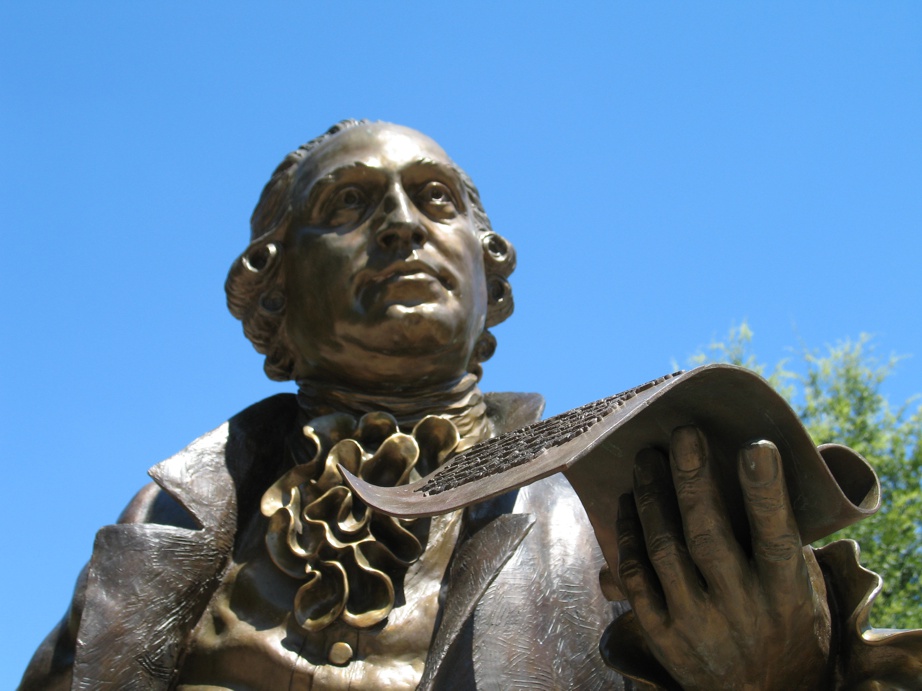 George Mason statue at George Mason University