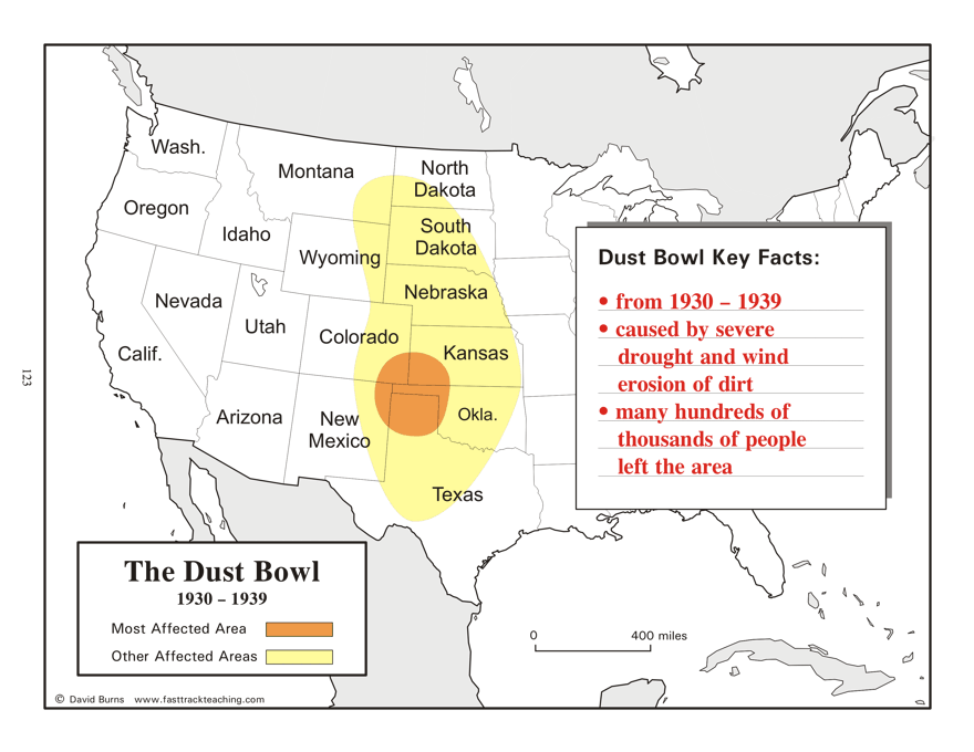 spots on skin dust bowl