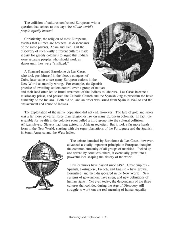 Fasttrack to America's Past - Section 1 - Discovery and Exploration - When Cultures Collided - page 23