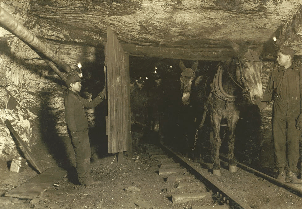 Coal mine scene
