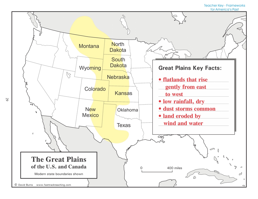 Map - The Great Plains